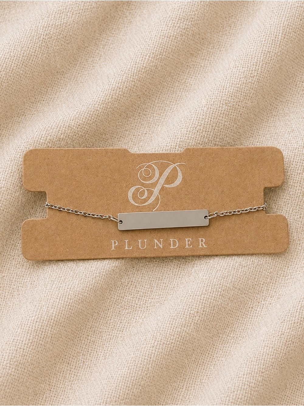 Plunder Silver Bar Bracelet